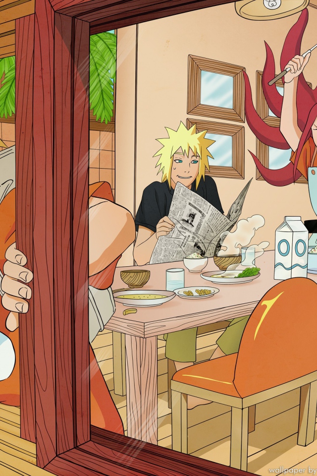 Наруто спешит покинуть дом