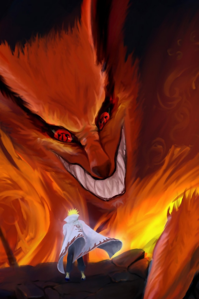 Наруто встретил огненного монстра