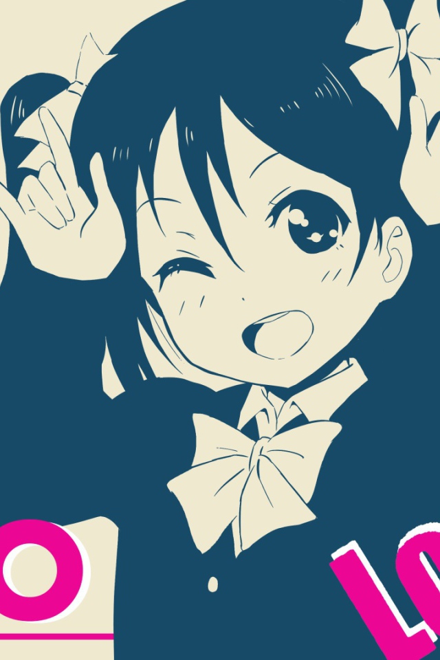 Нико на постере аниме Love Live