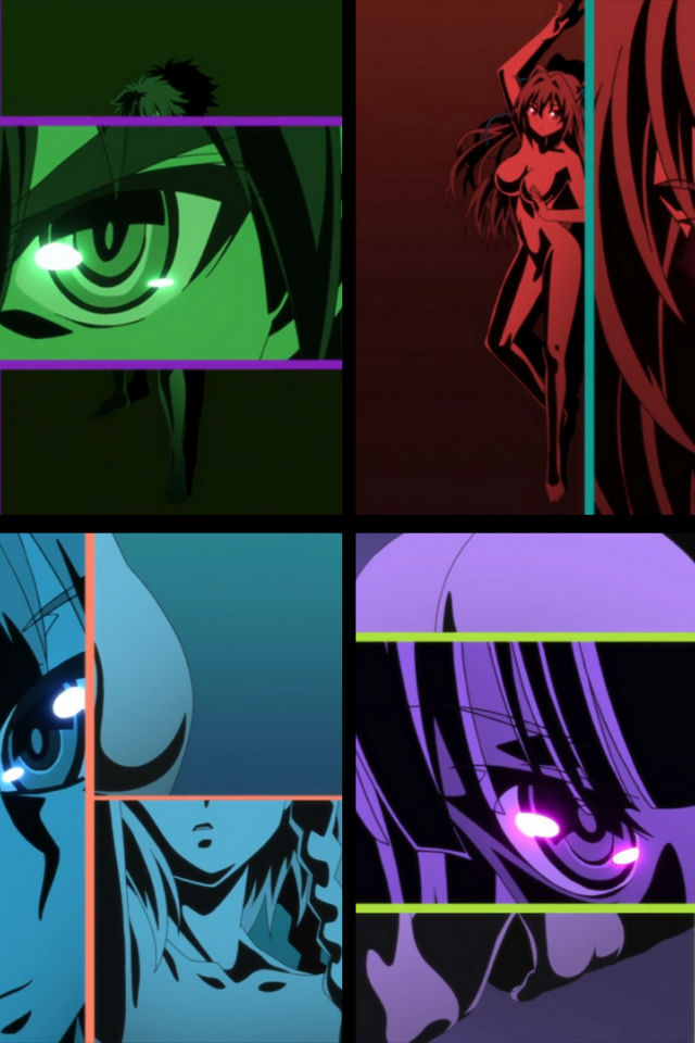 Лица героев аниме