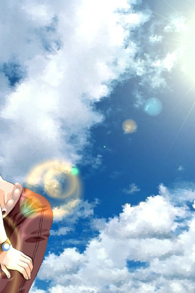 Радужная девушка аниме Большой куш