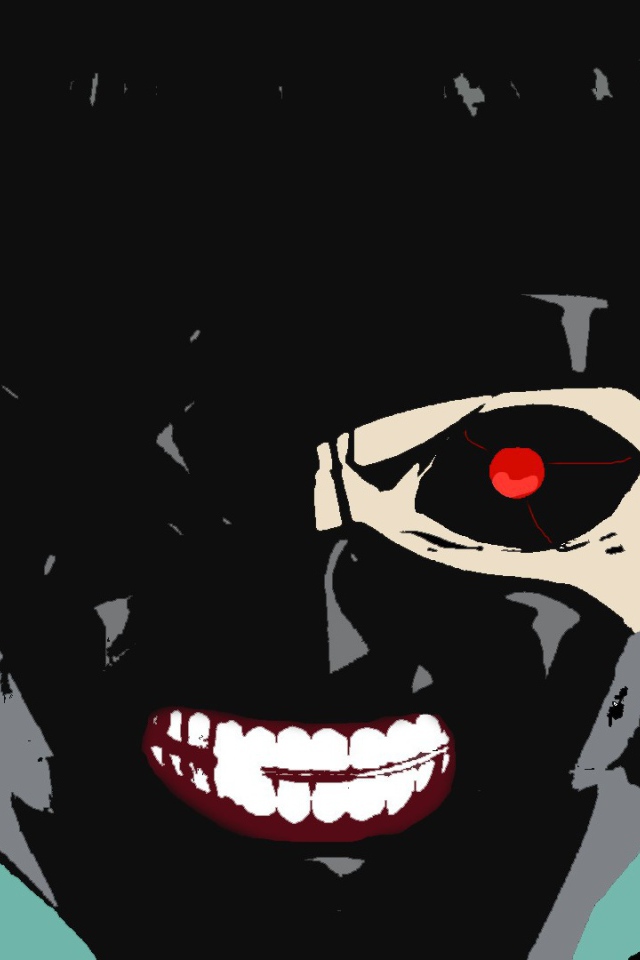 Красные глаза в аниме Tokyo Ghoul