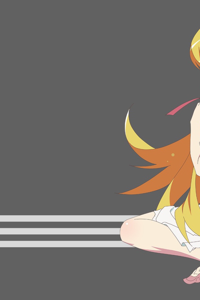 Рыжая девушка аниме Monogatari Series