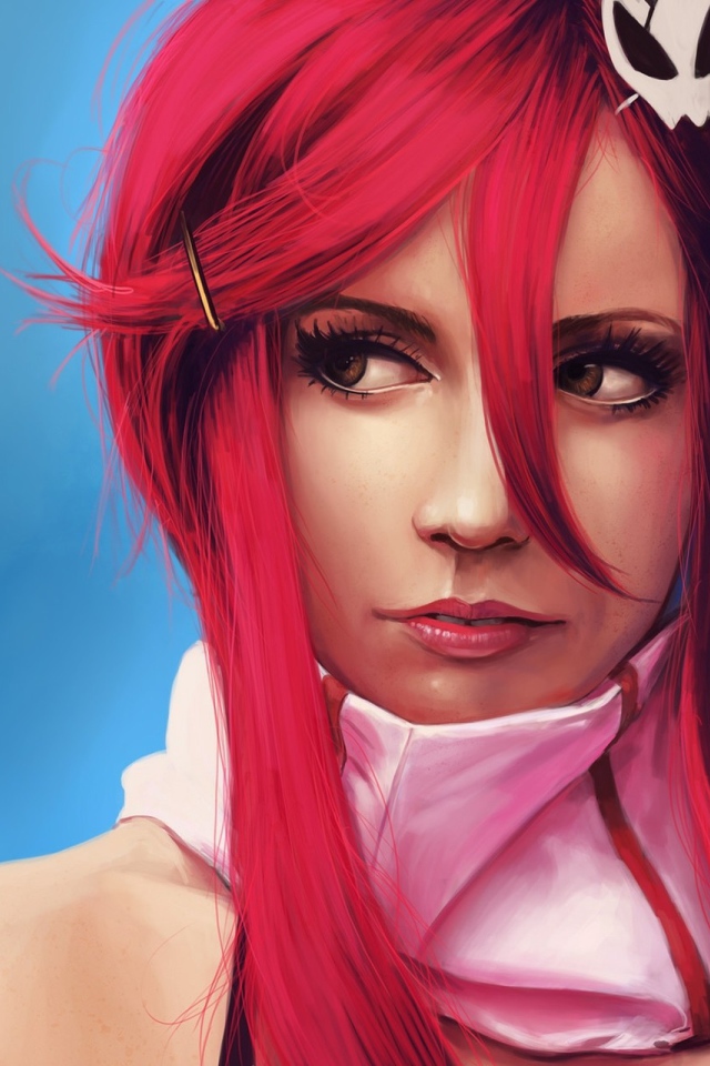 Красноволосая девушка из аниме Гуррен-Лаганн