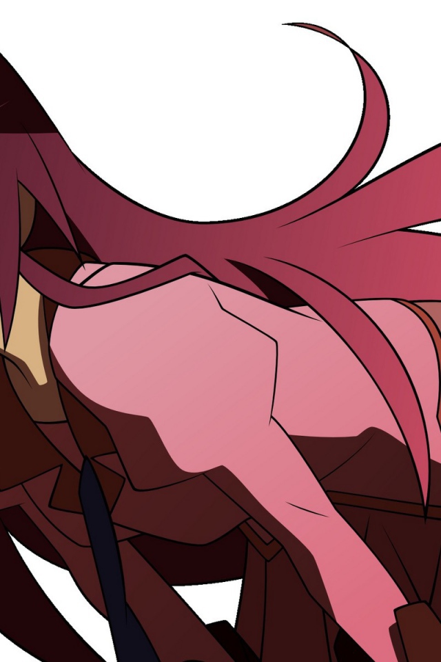 Красноволосая девушка в аниме Monogatari Series