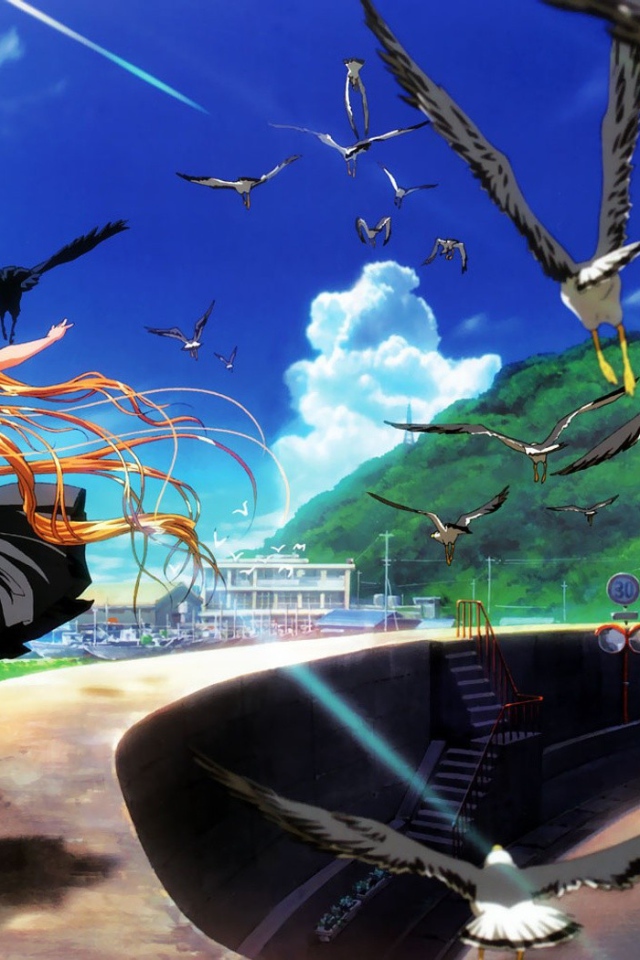 Бегущая девушка в аниме Высь ТВ