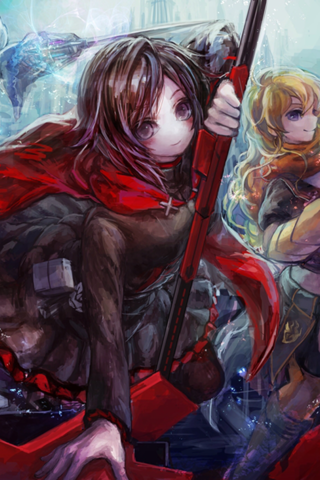 Сценка в аниме RWBY