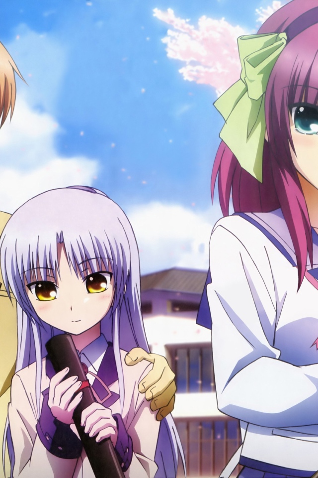 Школьные друзья в аниме Ангельские ритмы