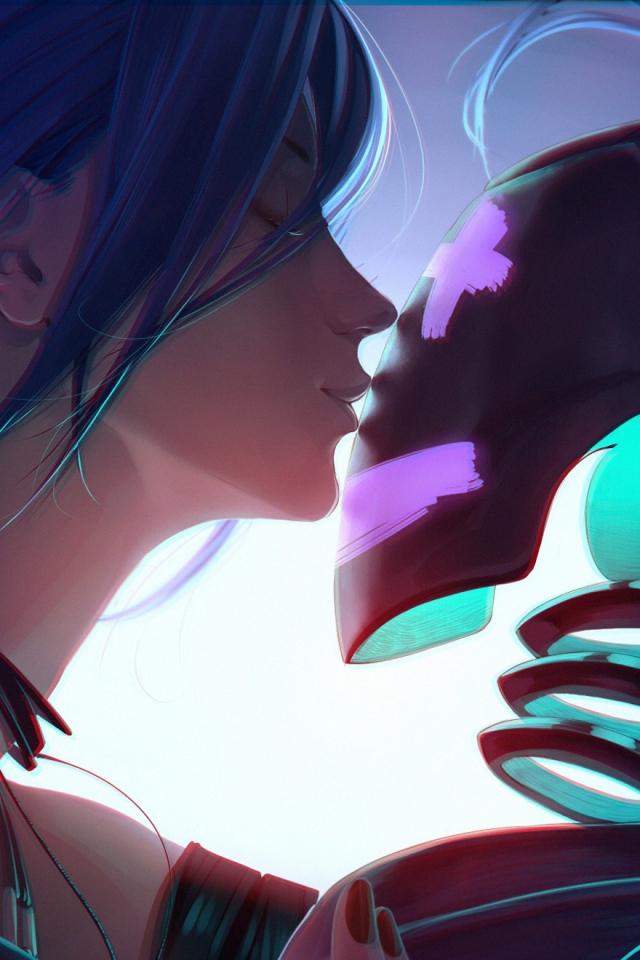 Девушка влюбилась в робота, аниме