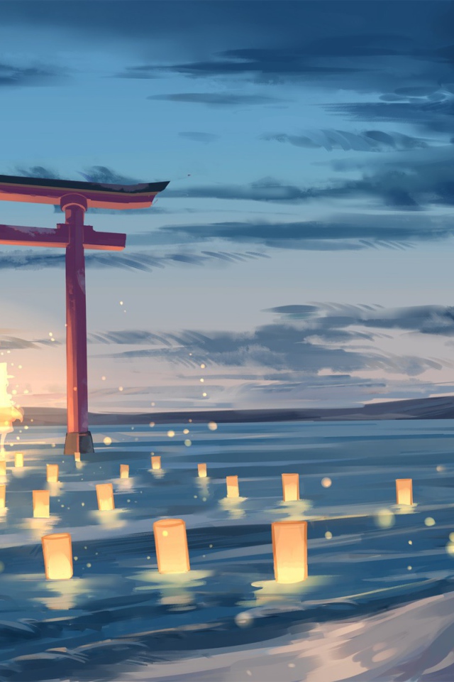 Девушка поклоняется богине Сувако Мория, аниме