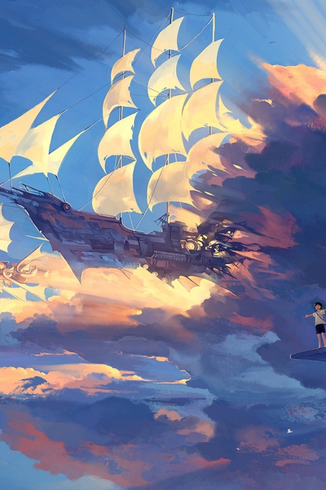 Корабли в небесном океане, аниме
