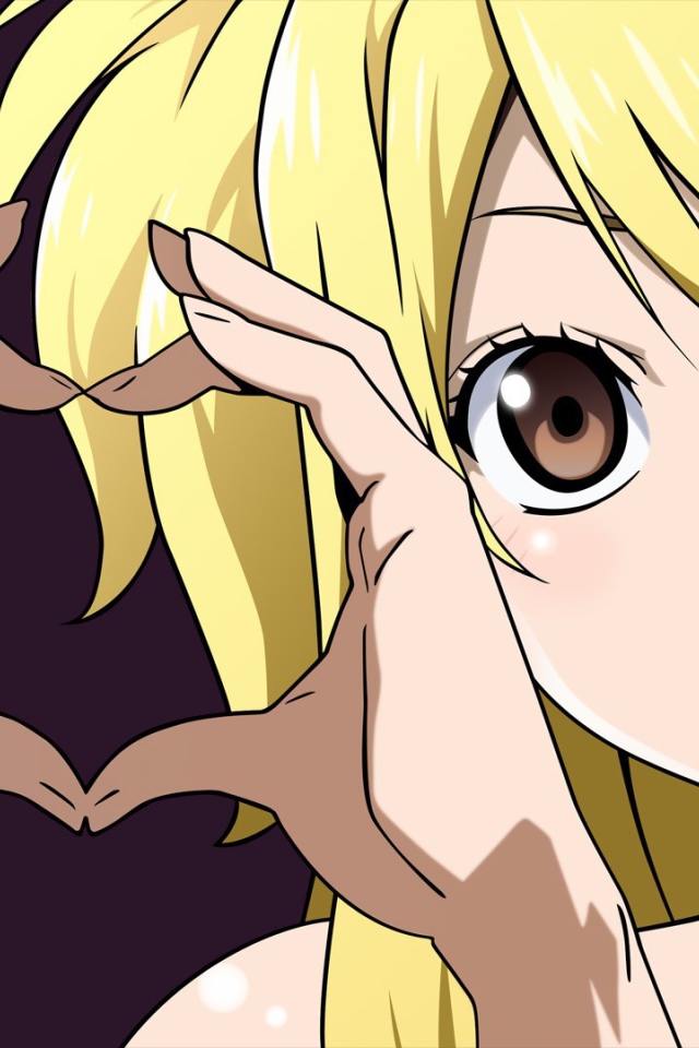 Милая девочка из аниме Сказка о хвосте феи