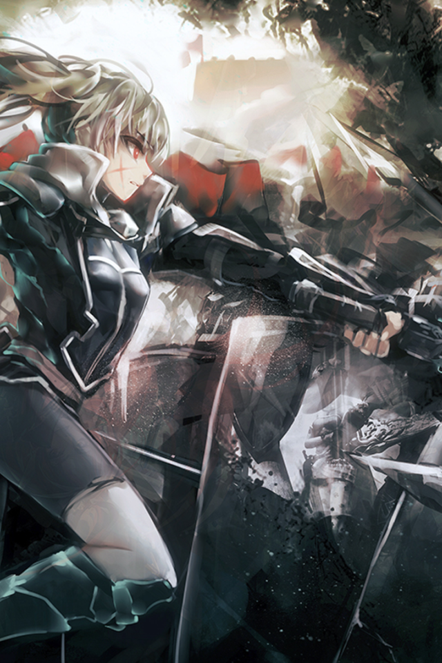 Сражение в аниме Pixiv Fantasia