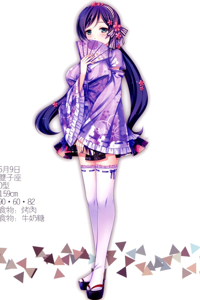 Девушка из аниме Love Live Нозами