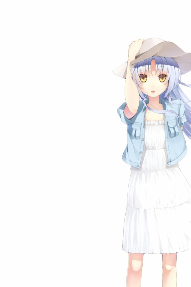 Девушка в шляпе, аниме Ангельские ритмы