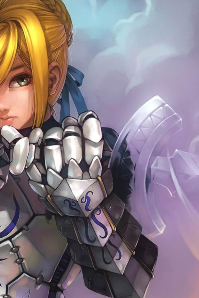 Девушка в доспехах, аниме Ночь прибытия