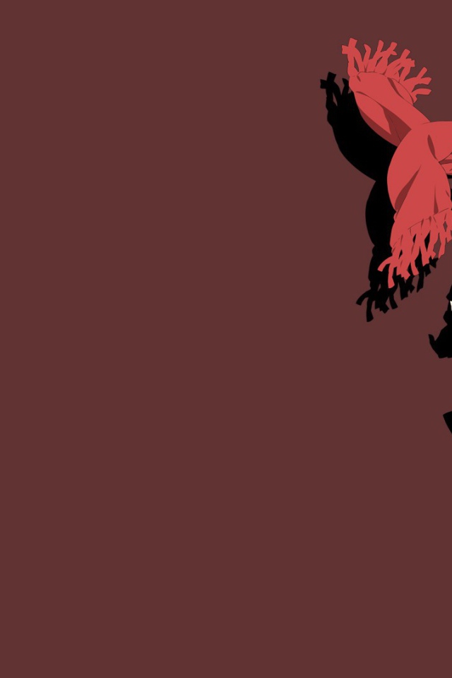 Девушка на коричневом фоне, аниме Kagerou Project