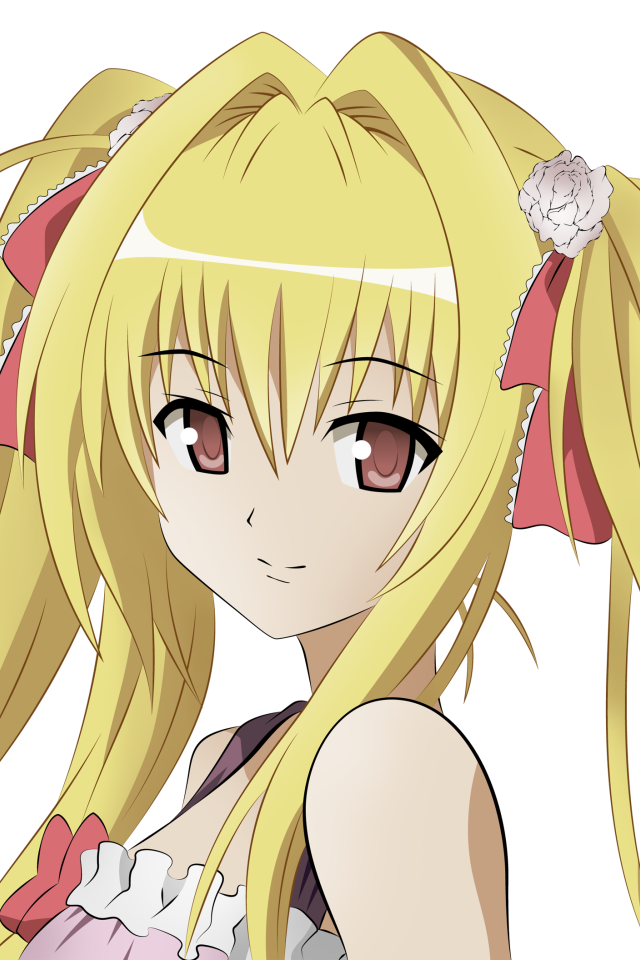 Девушка с желтыми волосами в аниме Любовь и прочие неприятности