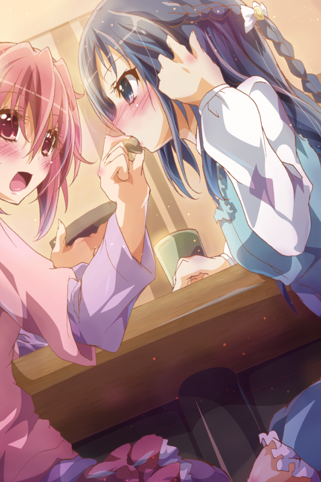 Девушки в баре в аниме Весёлые детки-таблетки