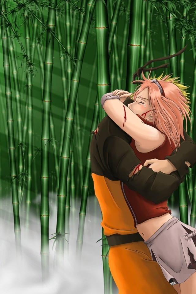 Встреча влюбленных в бамбуковом лесу, аниме