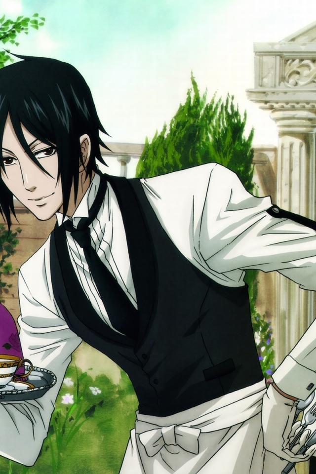 Официант в аниме Тёмный дворецкий