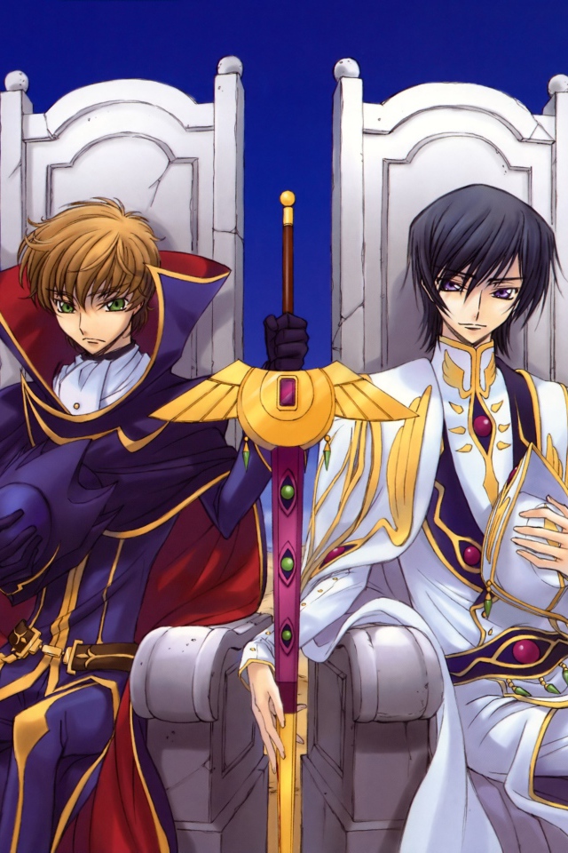 Два персонажа аниме на тронах, Код Гиас