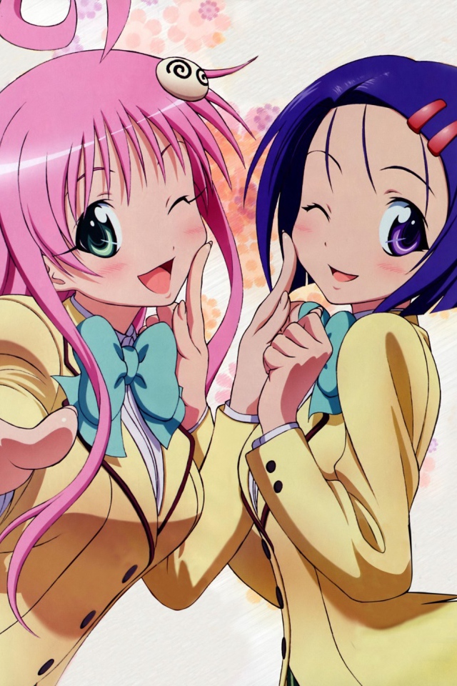Две подруги из аниме Любовь и прочие неприятности