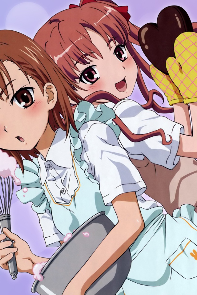 Две девушки из аниме Некий научный Рейлган