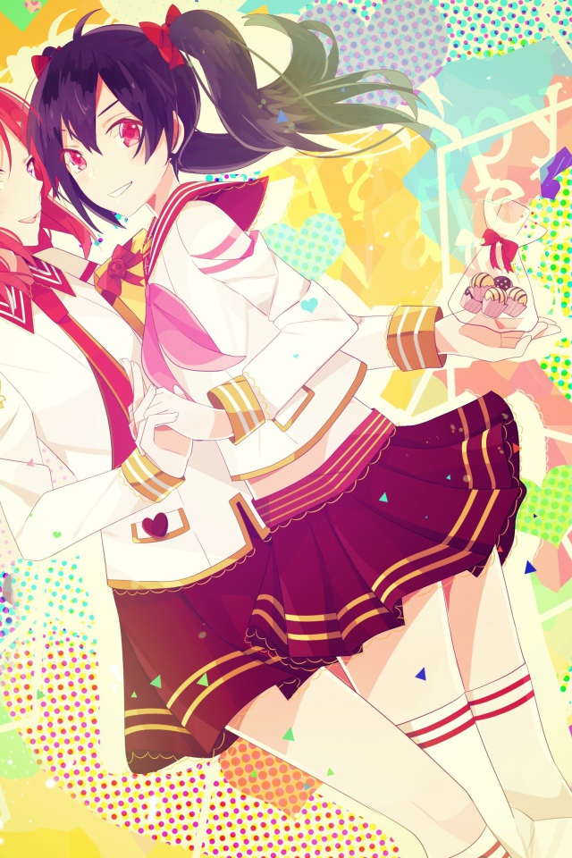 Две девушки из аниме Love Live