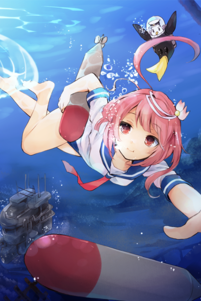 Подводная принцесса в аниме Kantai Collection