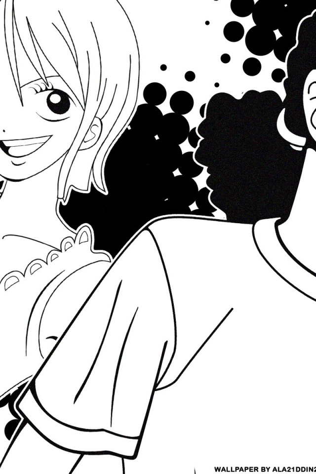 Нами и Юсуп из аниме Большой куш