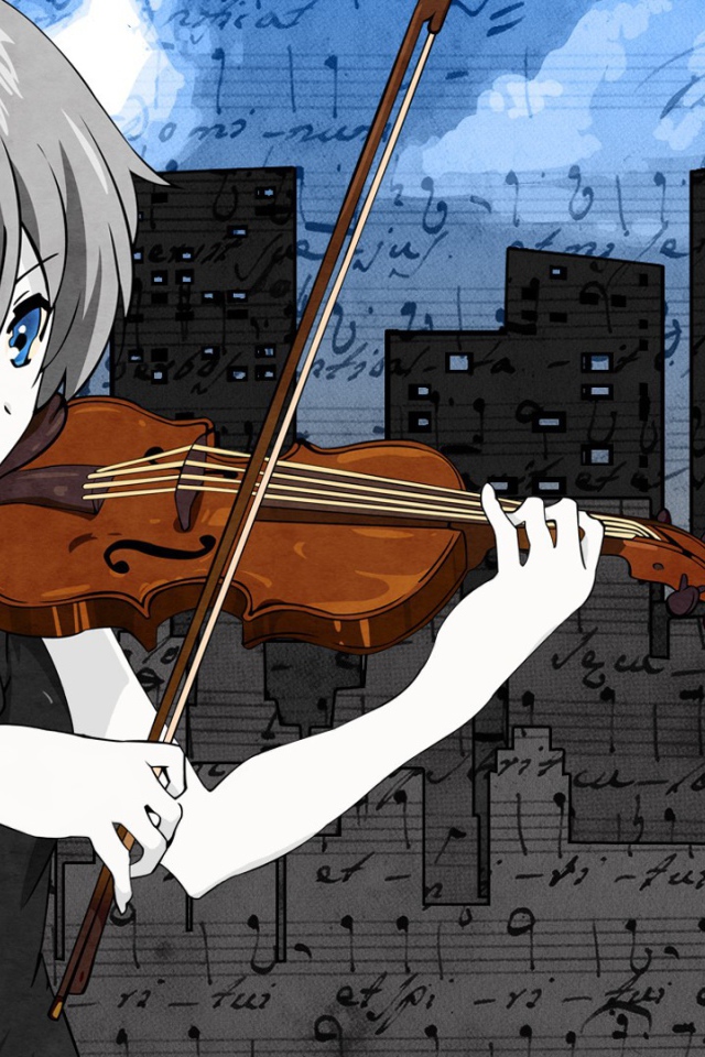 Скрипачка из аниме Харухи Судзумия