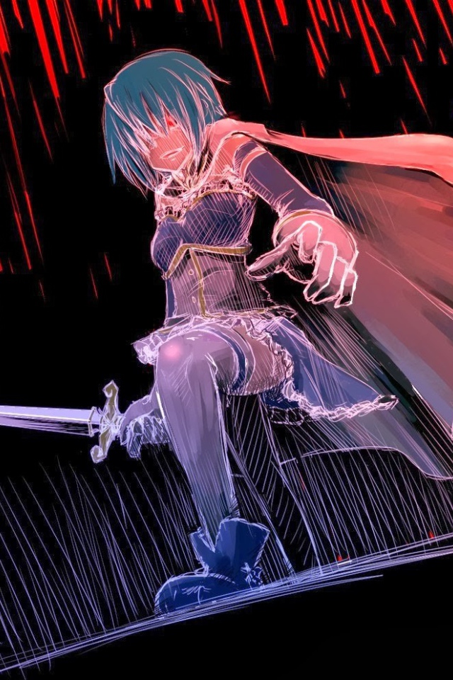 Воин в аниме Mahou Shoujo Madoka Magica