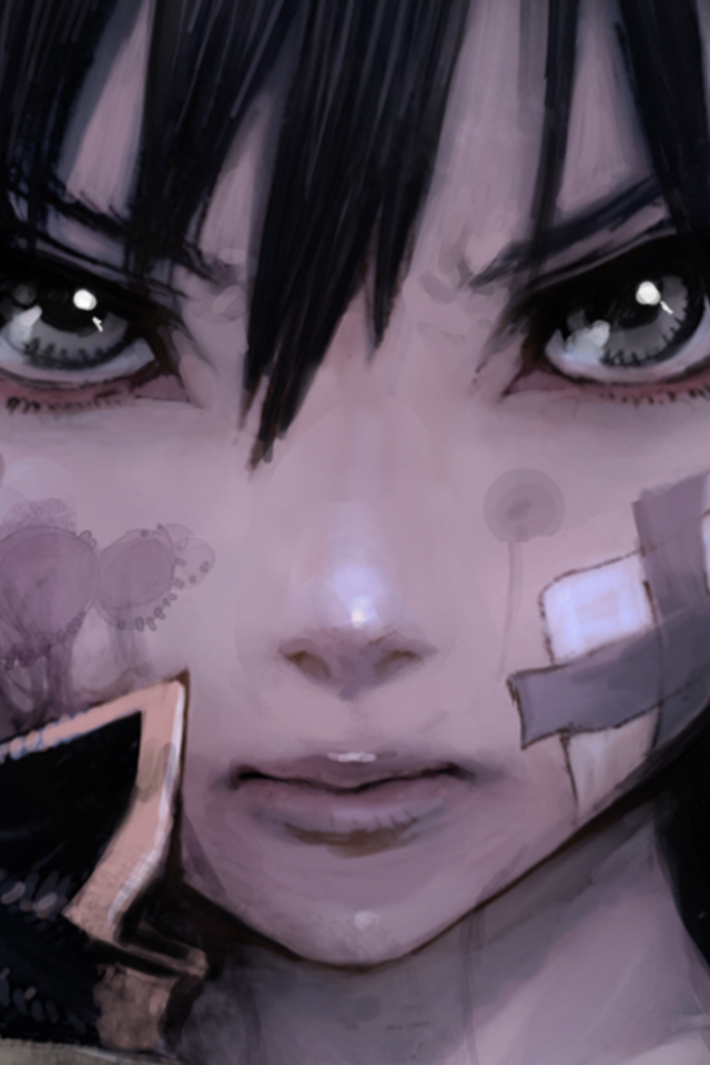 Раненая девушка аниме