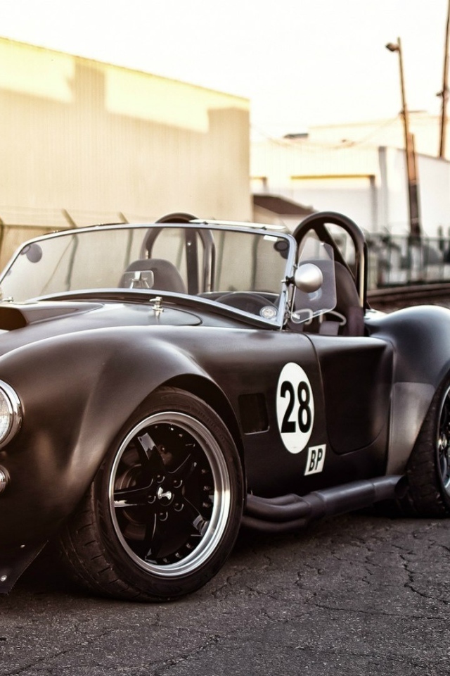 Черный Шелби кобра