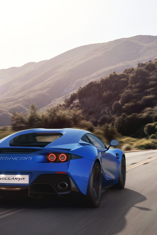 Синий Arrinera Hussarya на шоссе