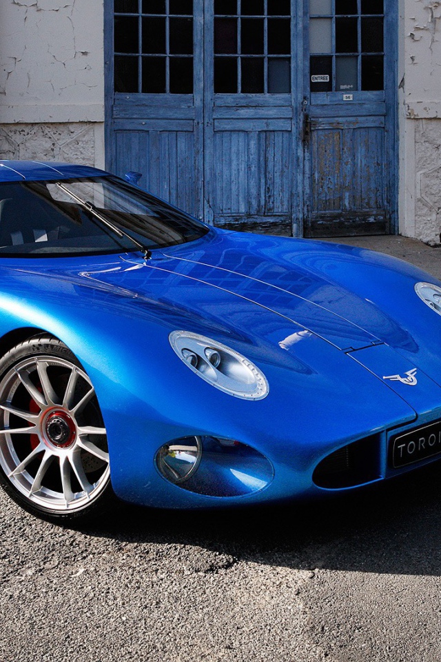Синий автомобиль Toroidion 1MW