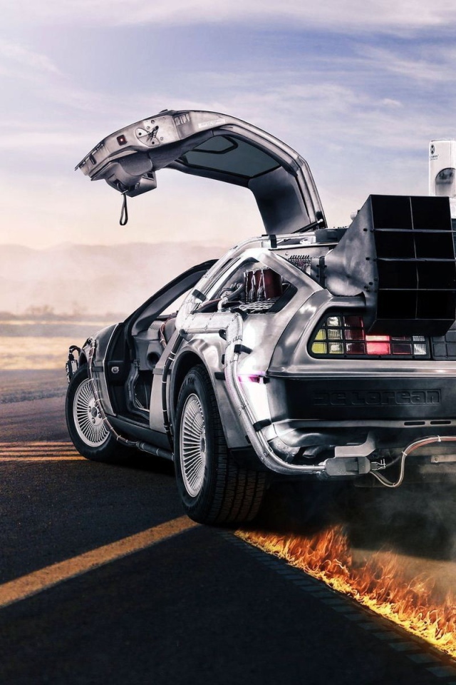 Огненный дрифт автомобиля