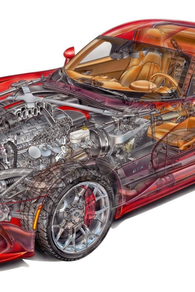 Внутреннее устройство спортивного автомобиля