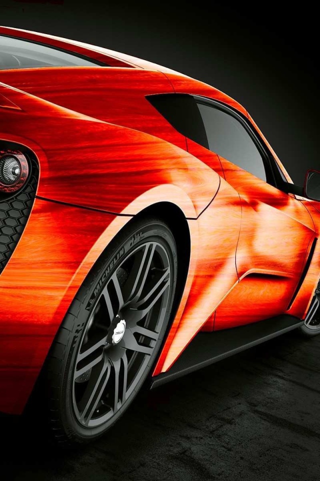 Оранжевый автомобиль Zenvo ST1