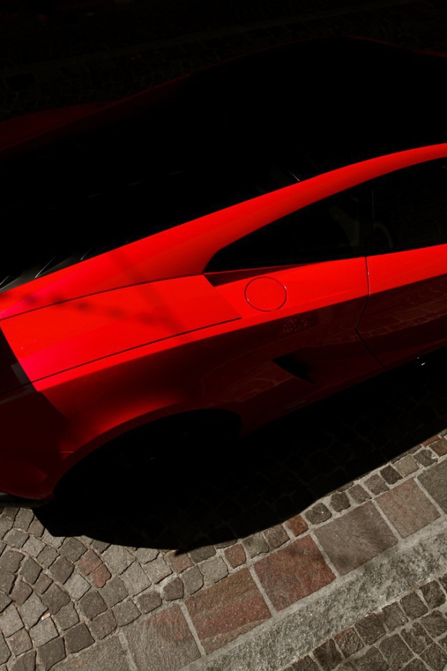 Красный стремительный Ламборгини