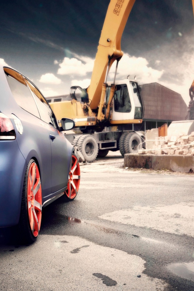 Маленький и большой автомобиль