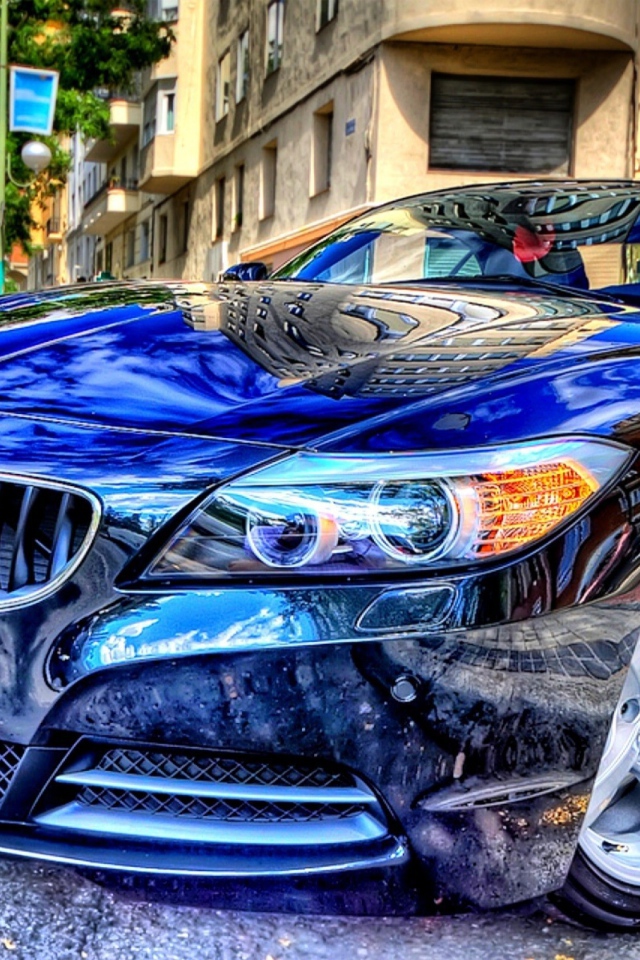 Блестящий БМВ, HDR фото