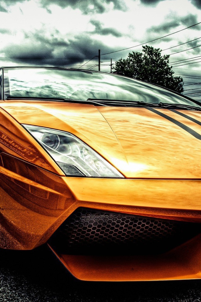 Золотисто оранжевый Lamborghini Gallardo LP570-4