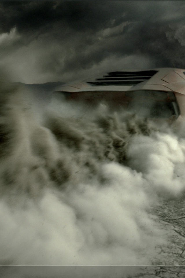 Ламборгини поднял за собой пыль