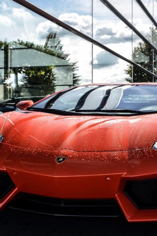 Красный Lamborghini Reventon