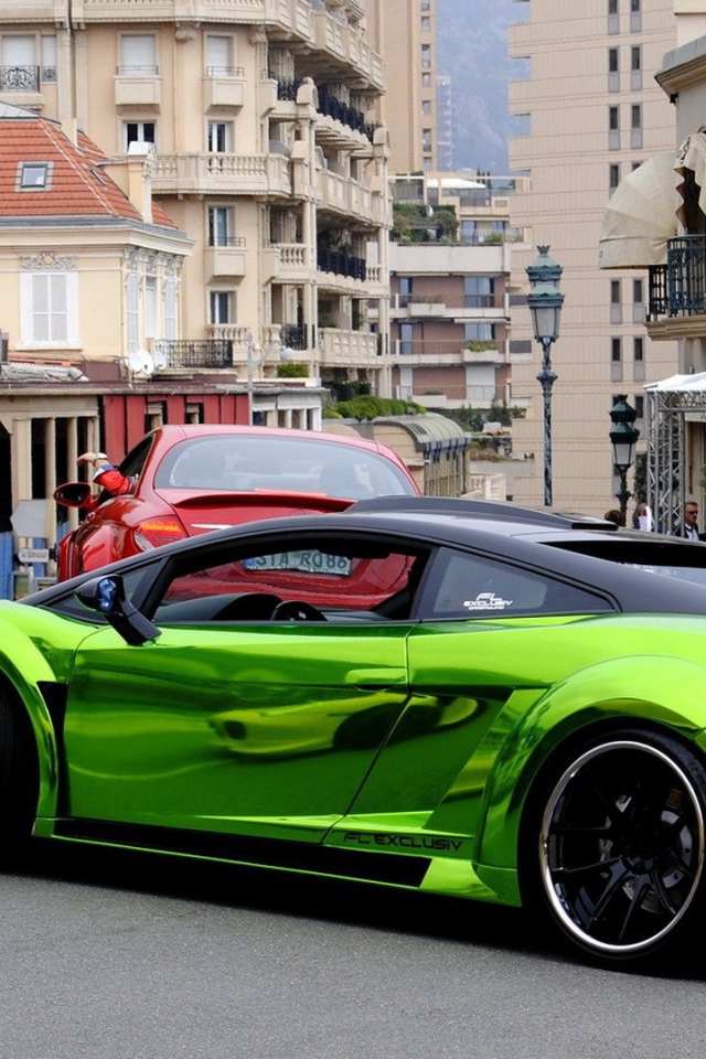 Блестящий зеленый Lamborghini Gallardo FL Exclusive