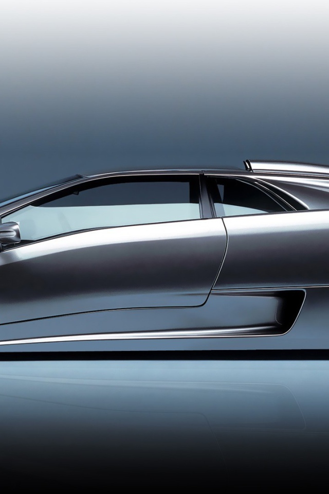 Стильный серебристый Ламборгини Diablo