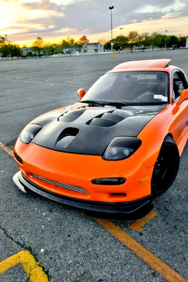 Orange Drift Mazda PX-7