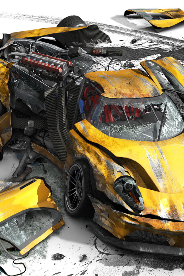 Разбитый автомобиль